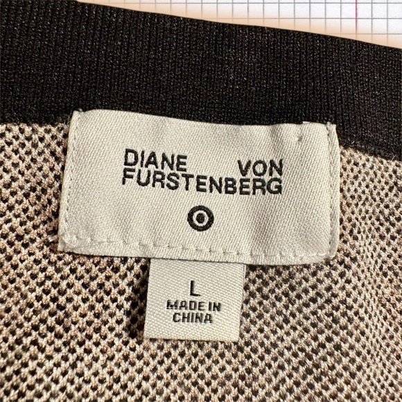 NWT Diane von Furstenberg for Target ‘Halter Tie-Neck Neutral Poppy Dress’ Sz L - Picture 4 of 16